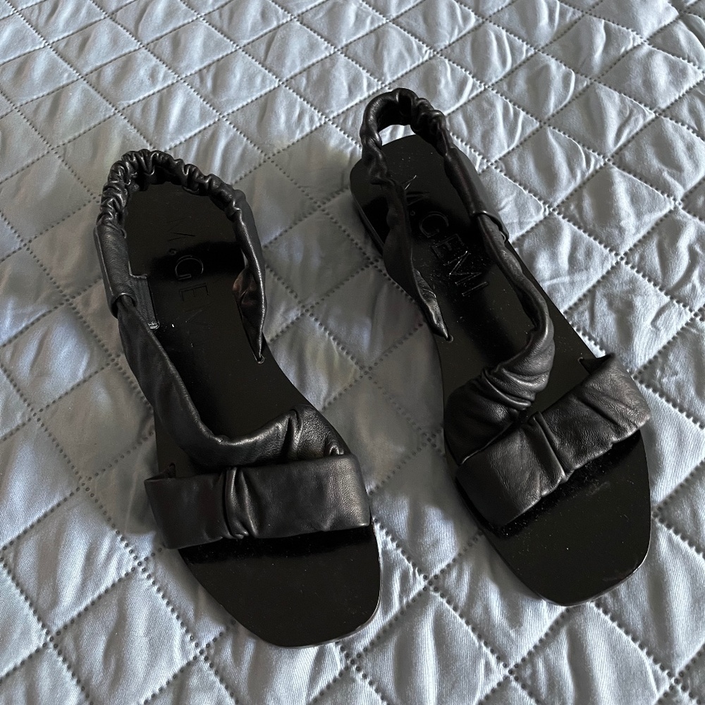 M. Gemi Black Sandals  Size 40.5